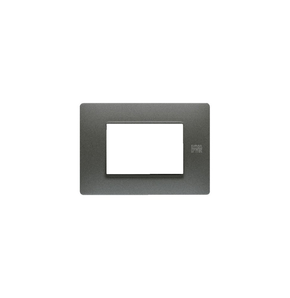 Placca Flexa in Tecnopolimero Grafite 3 Moduli Urmet 11803.GF