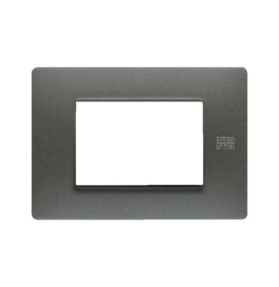 Placca Flexa in Tecnopolimero Grafite 3 Moduli Urmet 11803.GF