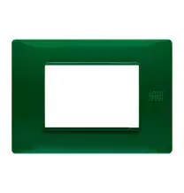 Placca Flexa in Tecnopolimero Verde 3 Moduli Urmet 11803.VR