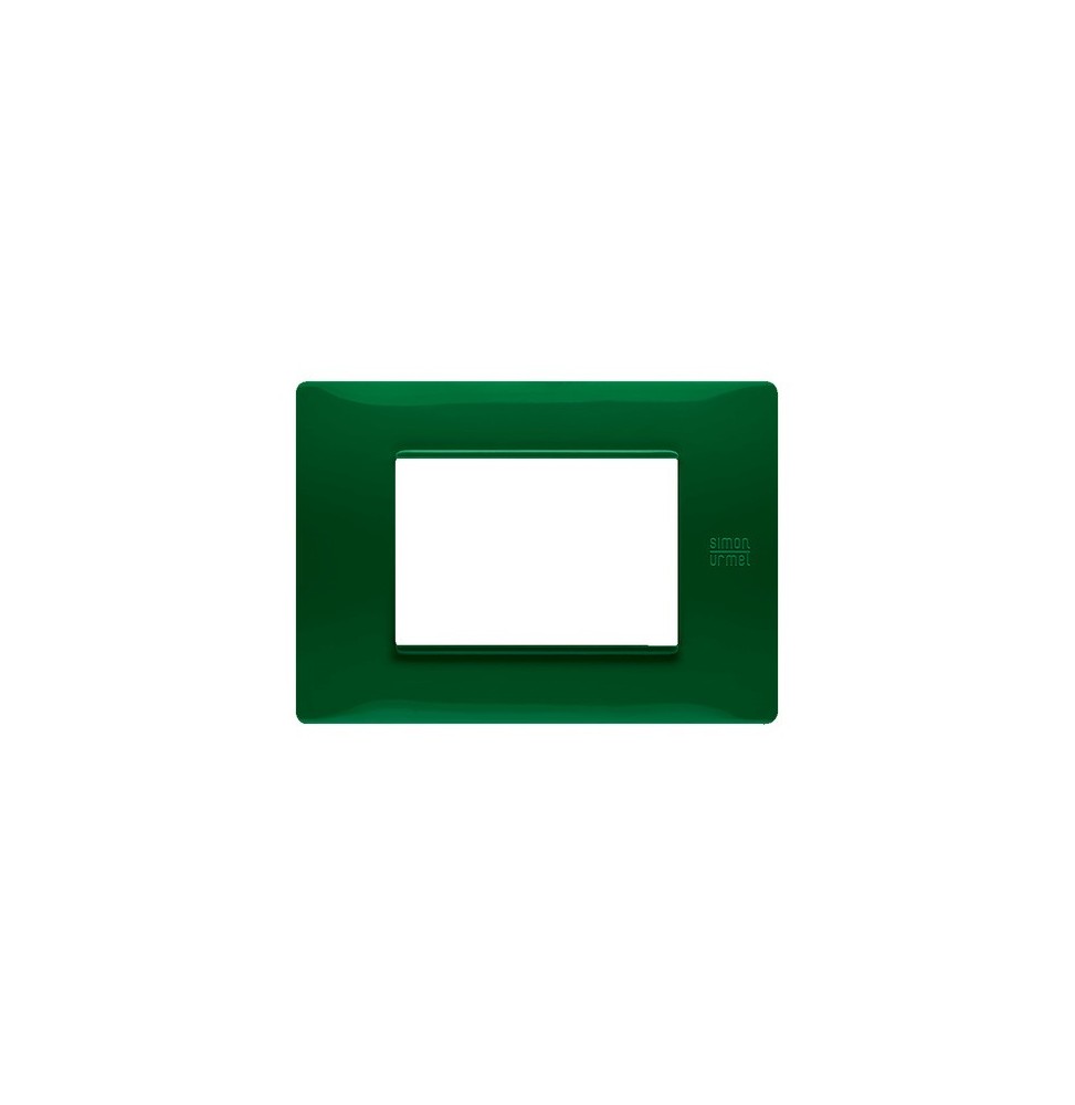 Placca Flexa in Tecnopolimero Verde 3 Moduli Urmet 11803.VR