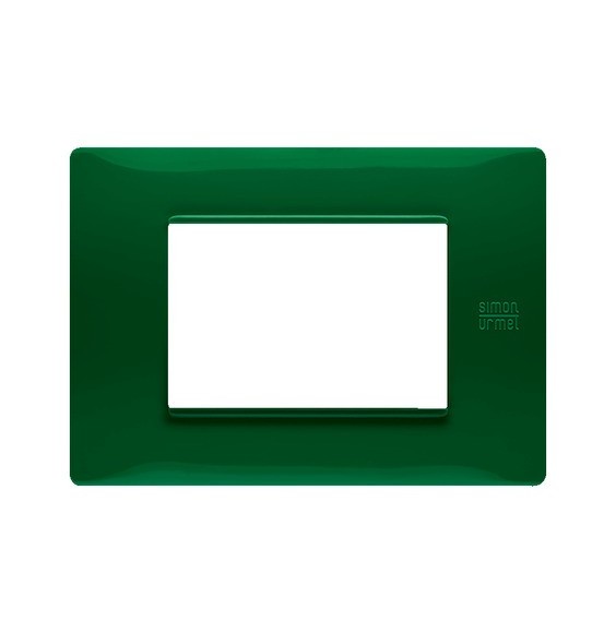 Placca Flexa in Tecnopolimero Verde 3 Moduli Urmet 11803.VR