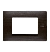 Placca Flexa in Tecnopolimero Wenge' 3 Moduli Urmet 11803.WE