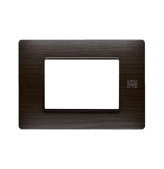 Placca Flexa in Tecnopolimero Wenge' 3 Moduli Urmet 11803.WE