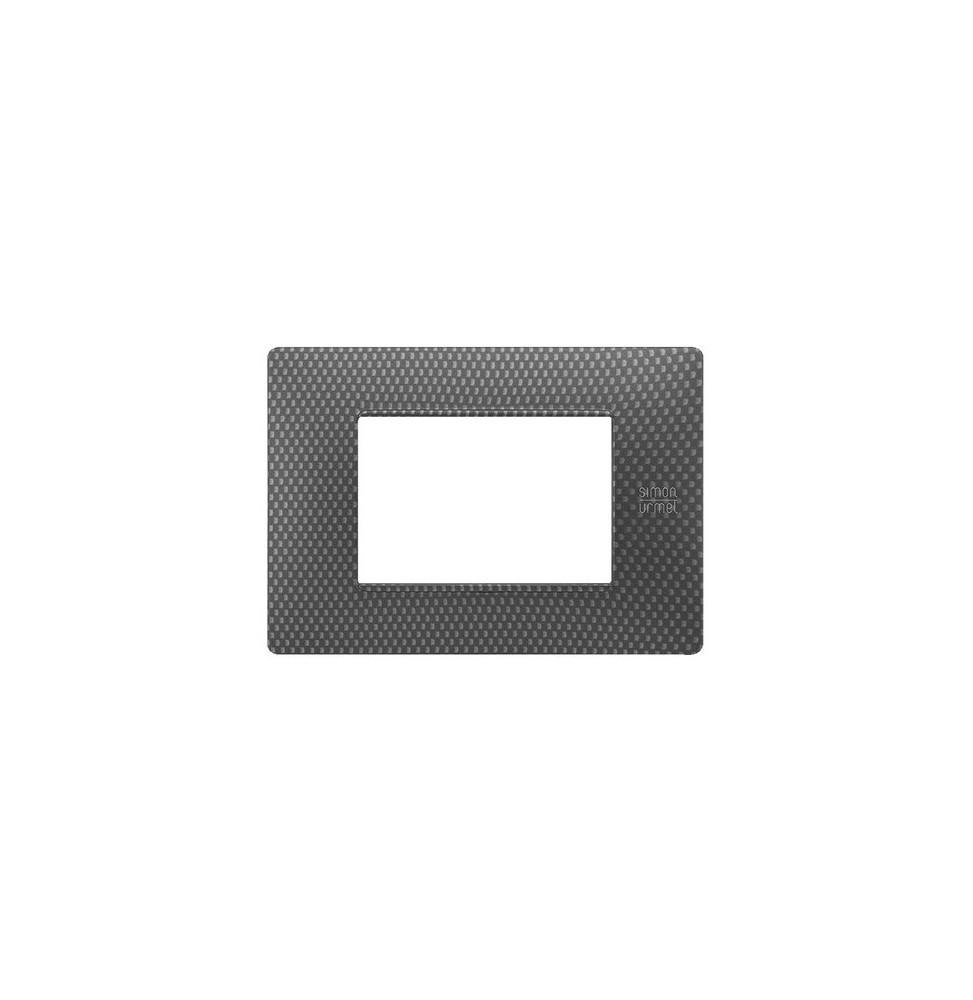 Placca Flexa in Tecnopolimero Karbon 3 Moduli Urmet 11803.KA