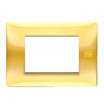 Placca Flexa in Tecnopolimero oro Lucido 3 Moduli Urmet 11803.OL