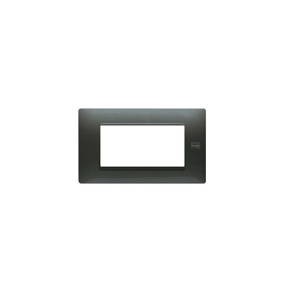 Placca Flexa in Tecnopolimero Acciaio Scuro 4 Moduli Urmet 11804.AC