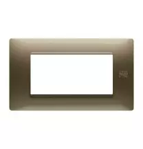 Placca Flexa in Tecnopolimero Bronzo 4 Moduli Urmet 11804.BR