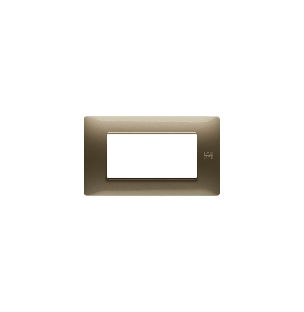Placca Flexa in Tecnopolimero Bronzo 4 Moduli Urmet 11804.BR