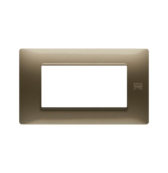 Placca Flexa in Tecnopolimero Bronzo 4 Moduli Urmet 11804.BR