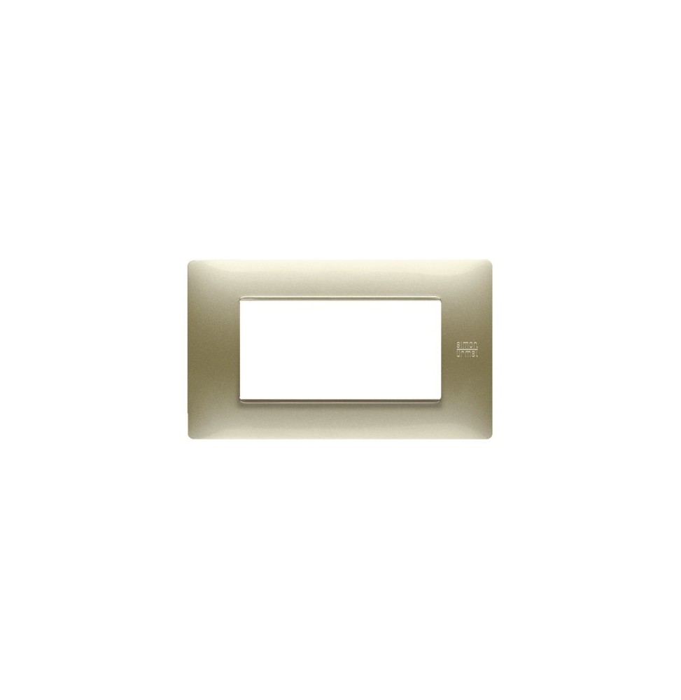 Placca Flexa in Tecnopolimero Oro Satinato 4 Moduli Urmet 11804.OS