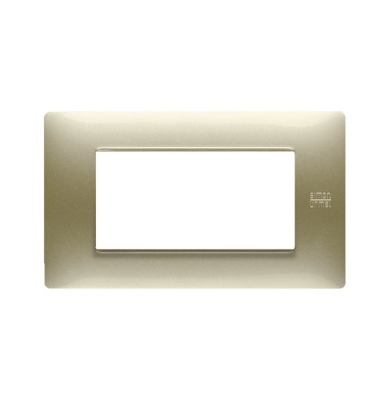Placca Flexa in Tecnopolimero Oro Satinato 4 Moduli Urmet 11804.OS