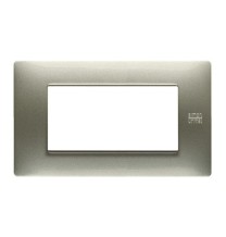 Placca Flexa in Tecnopolimero Titanio 4 Moduli Urmet 11804.TT
