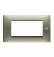 Placca Flexa in Tecnopolimero Titanio 4 Moduli Urmet 11804.TT