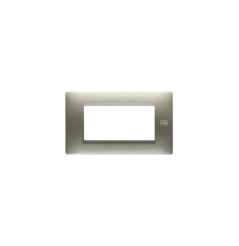 Placca Flexa in Tecnopolimero Titanio 4 Moduli Urmet 11804.TT