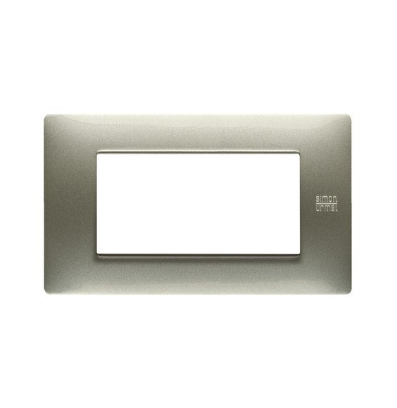 Placca Flexa in Tecnopolimero Titanio 4 Moduli Urmet 11804.TT