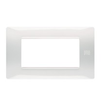 Placca Flexa in Tecnopolimero Bianco Ghiaccio 4 Moduli Urmet 11804.BG