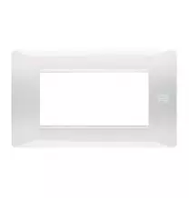 Placca Flexa in Tecnopolimero Bianco Ghiaccio 4 Moduli Urmet 11804.BG