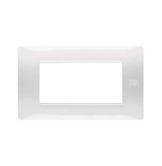 Placca Flexa in Tecnopolimero Bianco Ghiaccio 4 Moduli Urmet 11804.BG