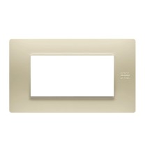 Placca Flexa Tecnopolimero Avorio 4 Moduli Urmet 11804.AV