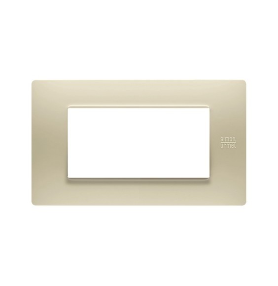 Placca Flexa Tecnopolimero Avorio 4 Moduli Urmet 11804.AV