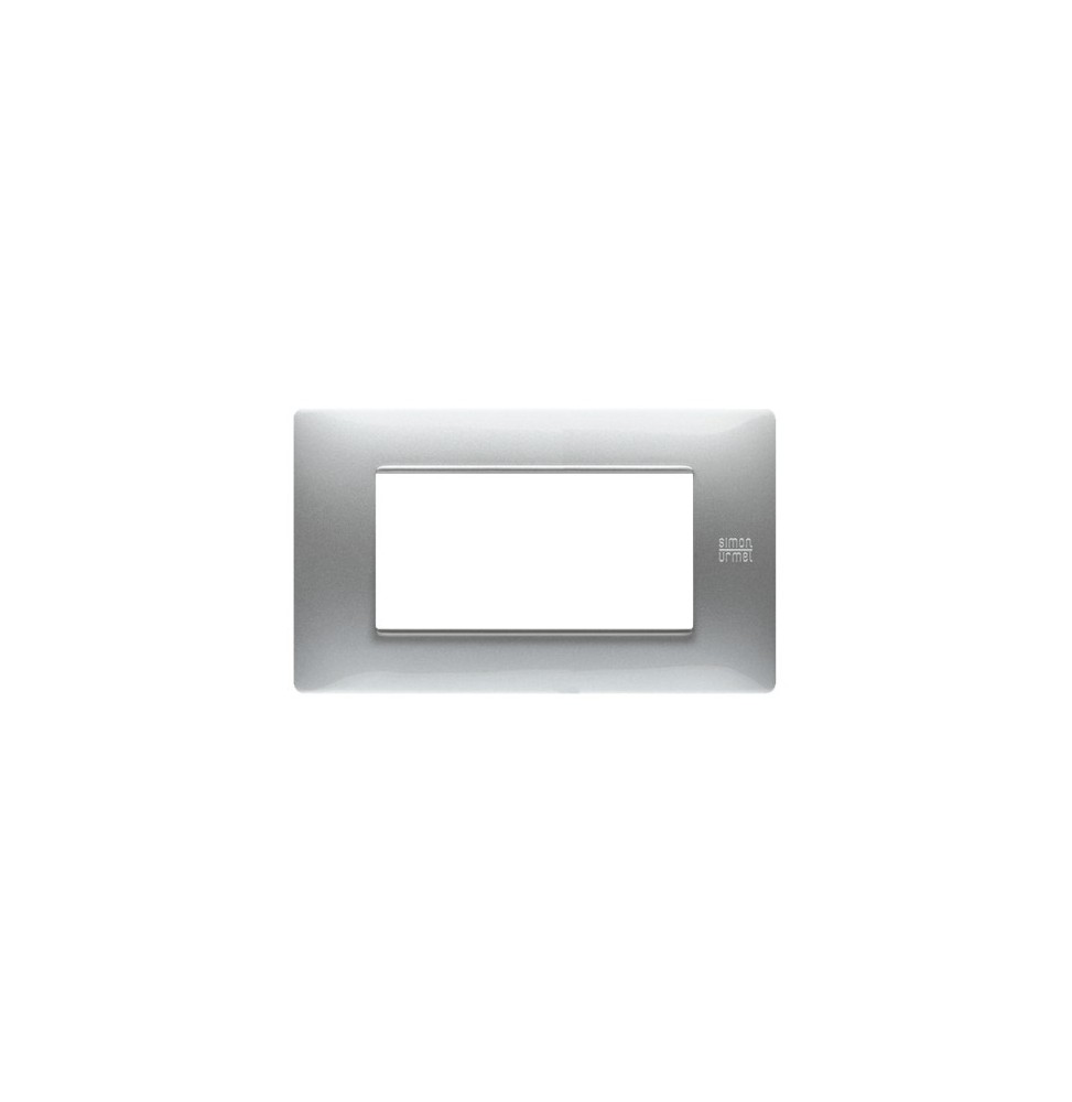 Placca Flexa in Tecnopolimero e Alluminio 4 Moduli Urmet 11804.AL