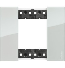 Placca Bticino Living Now Sky due posti Tecnopolimero KA4802DA