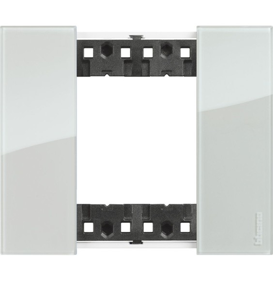Placca Bticino Living Now Sky due posti Tecnopolimero KA4802DA