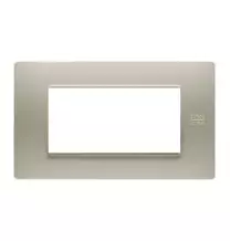 Placca Flexa in Tecnopolimero Sabbia 4 Moduli Urmet 11804.SB