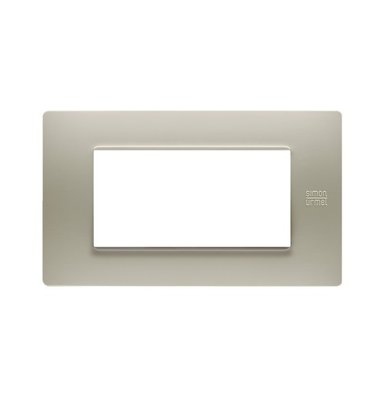Placca Flexa in Tecnopolimero Sabbia 4 Moduli Urmet 11804.SB