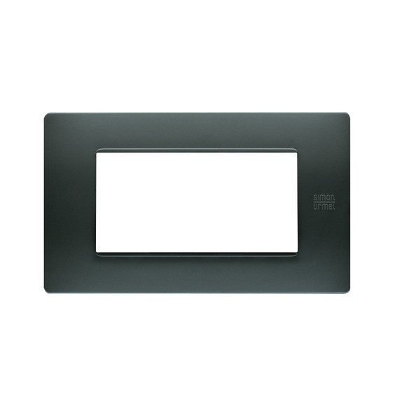 Placca Flexa Tecnopolimero Antracite 4 Moduli Urmet Nea 11804.AN