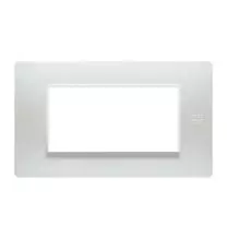 Placca Flexa Tecnopolimero Bianco 4 Moduli Urmet Simon 11804.BN