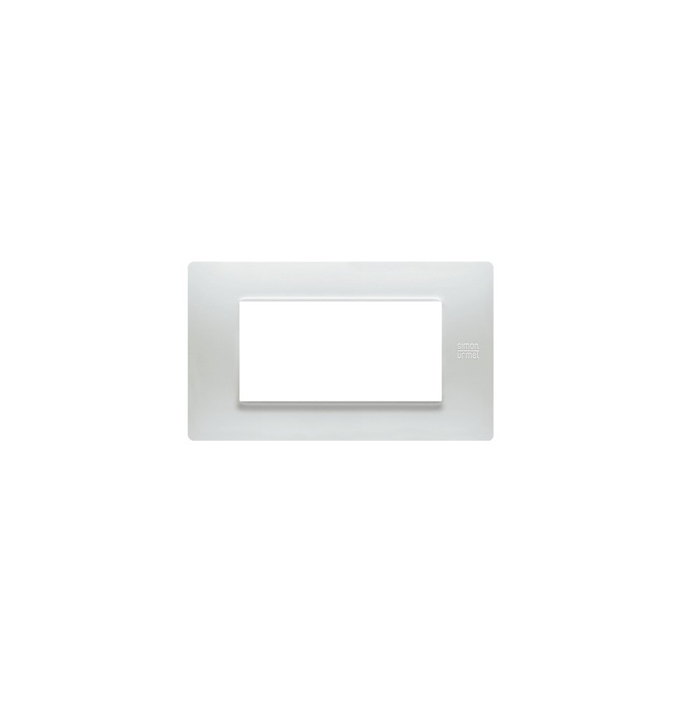 Placca Flexa Tecnopolimero Bianco 4 Moduli Urmet Simon 11804.BN