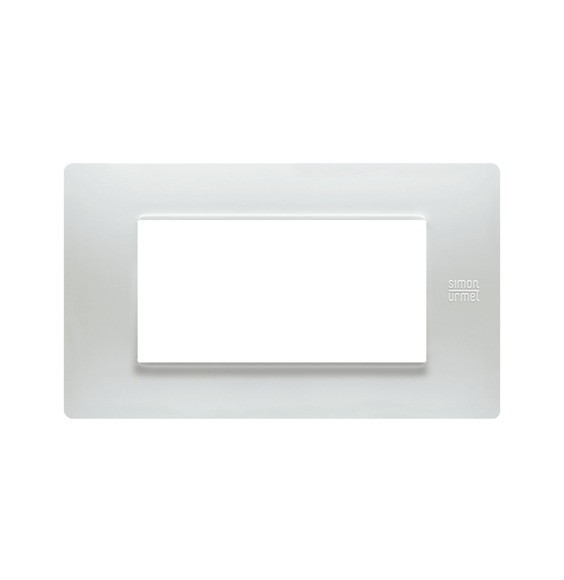 Placca Flexa Tecnopolimero Bianco 4 Moduli Urmet Simon 11804.BN