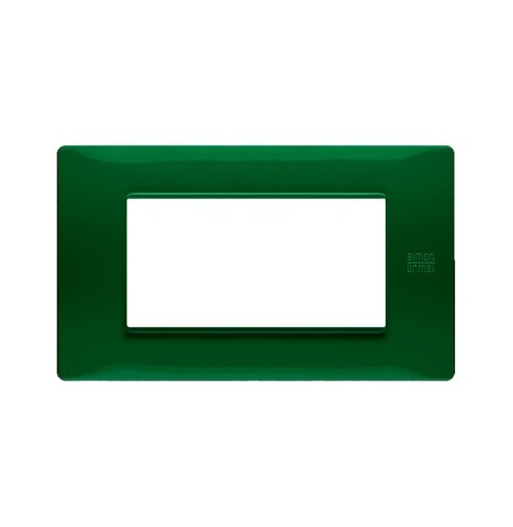 Placca Flexa in Tecnopolimero Verde 4 Moduli Urmet 11804.VR