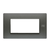Placca Flexa in Tecnopolimero Grafite 4 Moduli Urmet 11804.GF