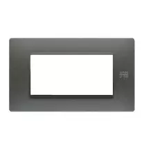 Placca Flexa in Tecnopolimero Grafite 4 Moduli Urmet 11804.GF