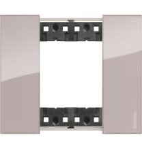 Placca Bticino Living Now Aura due posti Tecnopolimero KA4802DM