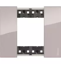 Placca Bticino Living Now Aura due posti Tecnopolimero KA4802DM