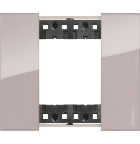 Placca Bticino Living Now Aura due posti Tecnopolimero KA4802DM