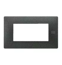 Placca Flexa in Tecnopolimero Karbon 4 Moduli Urmet 11804.KA