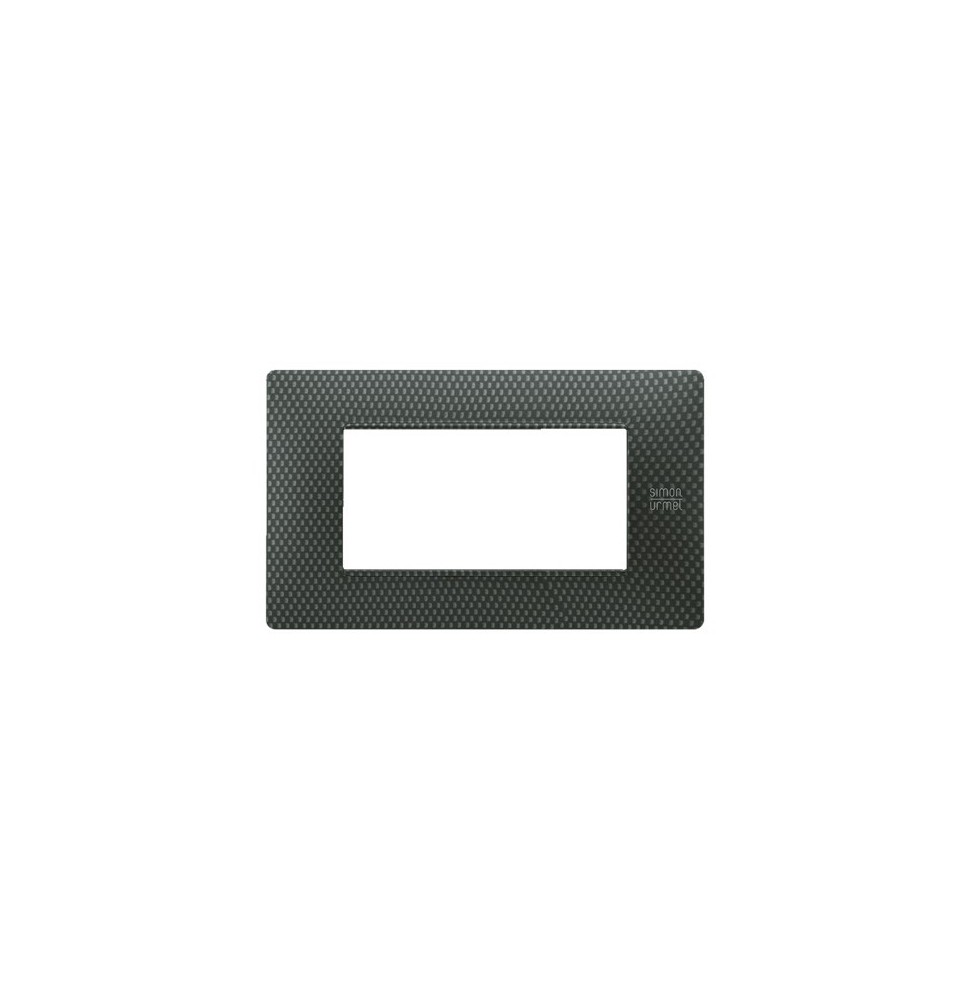 Placca Flexa in Tecnopolimero Karbon 4 Moduli Urmet 11804.KA