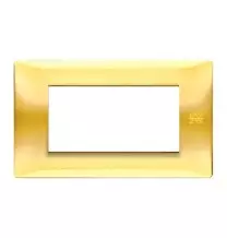 Placca Flexa in Tecnopolimero Karbon 4 Moduli Urmet 11804.OL