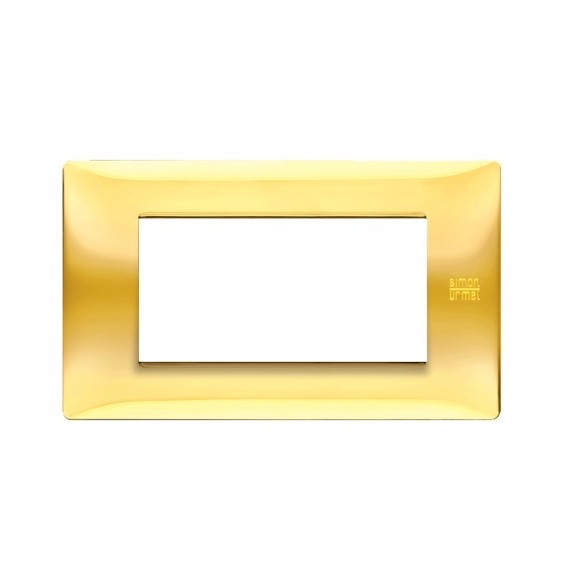Placca Flexa in Tecnopolimero Karbon 4 Moduli Urmet 11804.OL