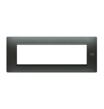 Placca Flexa in Tecnopolimero Acciaio Scuro 7 Moduli Urmet 11807.AC