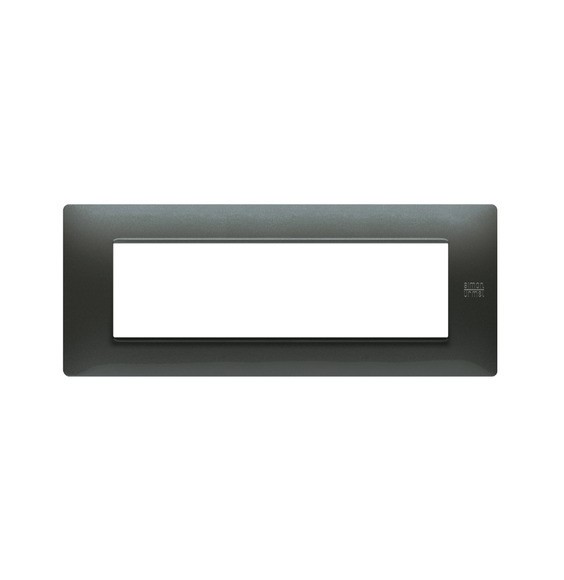 Placca Flexa in Tecnopolimero Acciaio Scuro 7 Moduli Urmet 11807.AC
