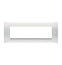 Placca 7 moduli in tecnopolimero Bianco Ghiaccio Urmet Flexa 11807.BG