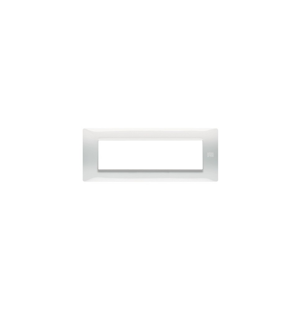 Placca 7 moduli in tecnopolimero Bianco Ghiaccio Urmet Flexa 11807.BG