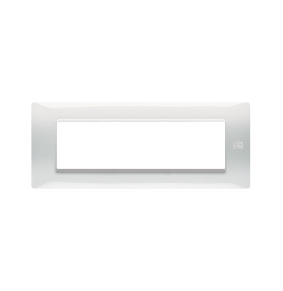 Placca 7 moduli in tecnopolimero Bianco Ghiaccio Urmet Flexa 11807.BG