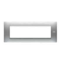 Placca Flexa in Tecnopolimero Alluminio 7 Moduli Urmet 11807.AL