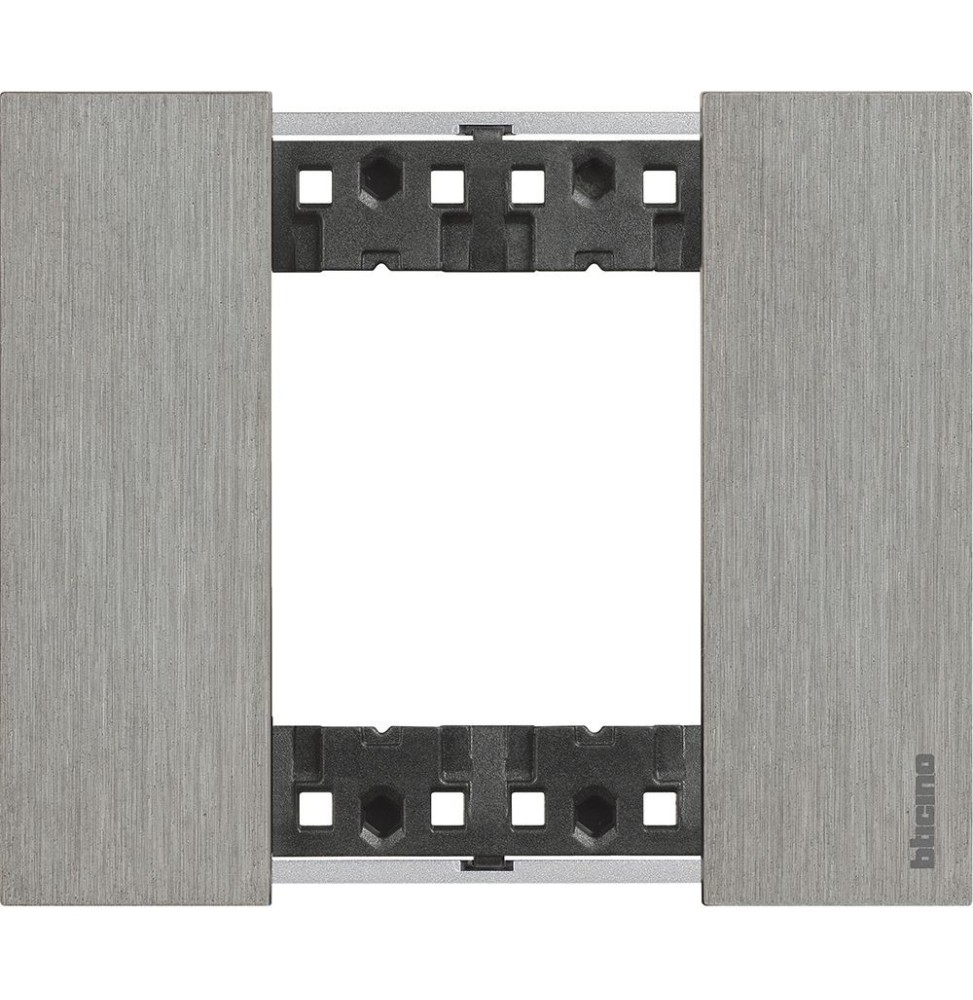 Placca Bticino Living Now Acciaio due posti Zama KA4802ZG